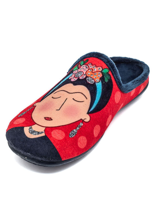 Relax Anatomic Winter Women's Slippers in Red color