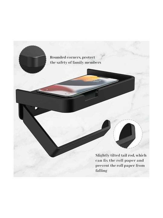 Papierhalter Metallisch Schwarz