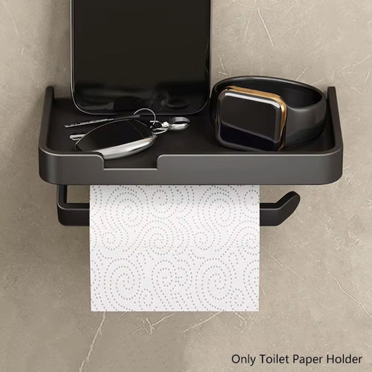Papierhalter Metallisch Schwarz