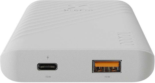 Xtorm Go2 Power Bank 10000mAh 15W με Θύρα USB-A και Θύρα USB-C Λευκό