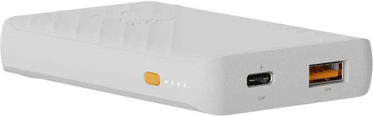 Xtorm Go2 Power Bank 5000mAh 12W με Θύρα USB-A και Θύρα USB-C Λευκό