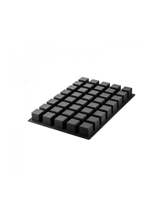 Silikomart Cube Formă de Patiserie pentru Chec Pătrat din Silicon 60x40buc 1buc