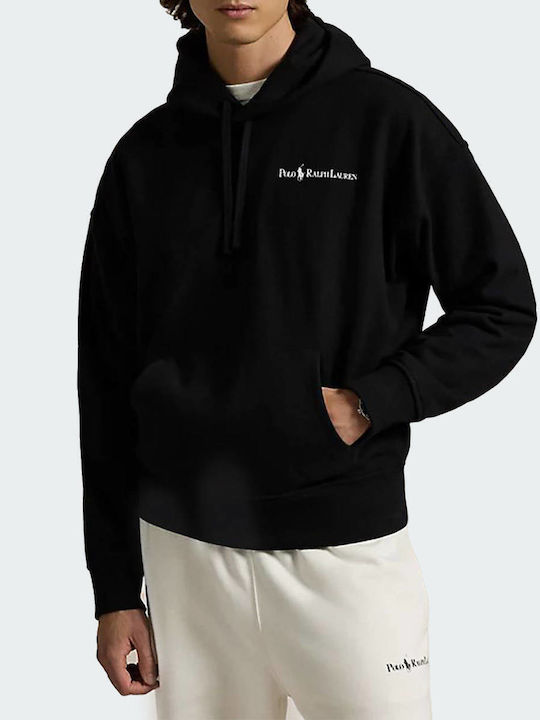 Ralph Lauren Men's Sweatshirt with Hood and Pockets Black