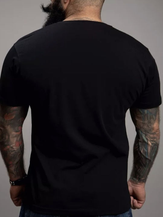 T-shirt Μαύρο Βαμβακερό T-shirt Μαύρο Βαμβακερό