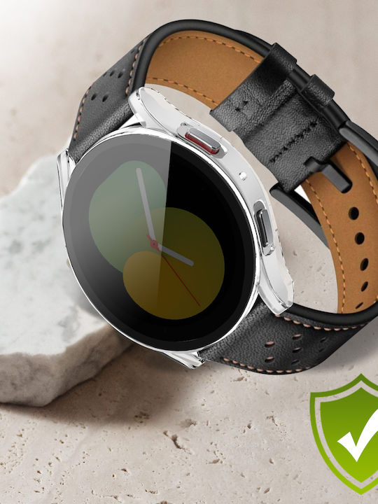 Complete Tempered Glass Screen Protector Galaxy Watch 5 40mm Transparent