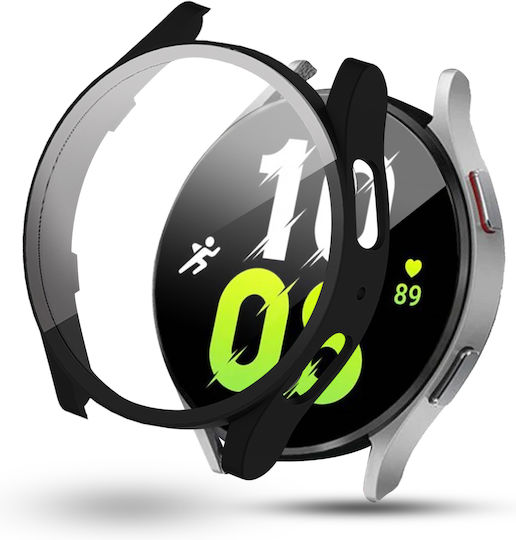 Complete Tempered Glass Screen Protector Galaxy Watch 5 40mm Black