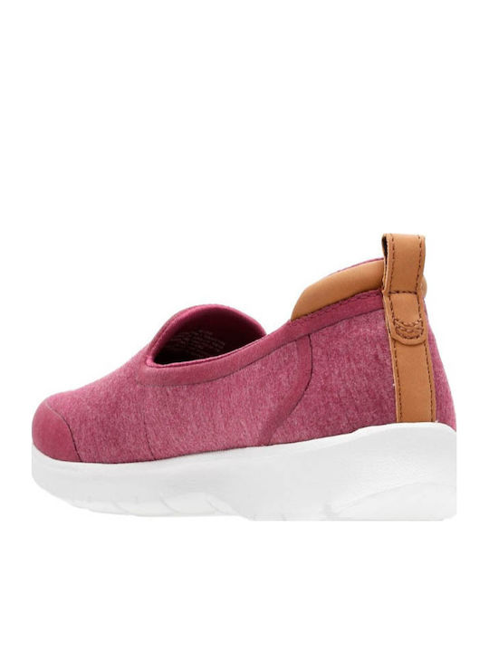 Step Allena Lo Γυναικεία Slip-On Πάνινα Ροζ
