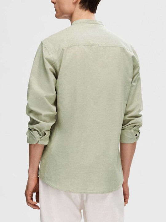 Selected Men's Shirt Cotton Green