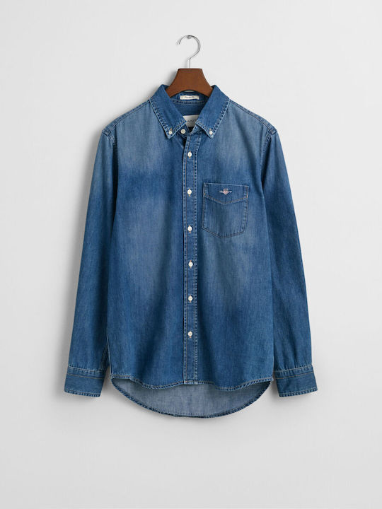 Gant Men's Shirt Denim Denim