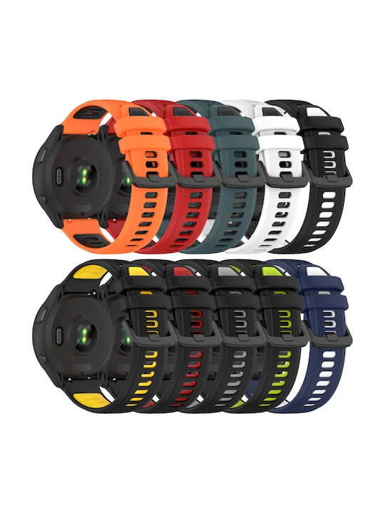 Rubber Strap White 22mm
