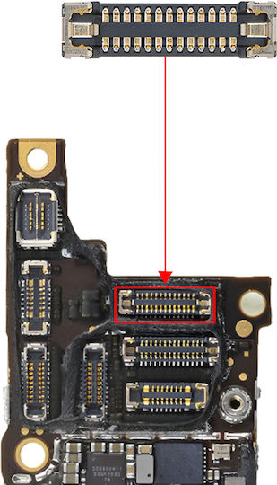 Clappio Fcp Connector Iphone Xr Replacement Rear Camera Black