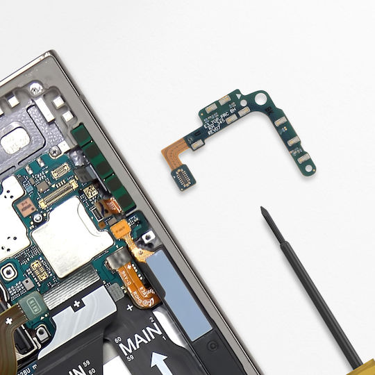 Оригинален черен гъвкав кабел за високоговорител Samsung Galaxy S24 Ultra