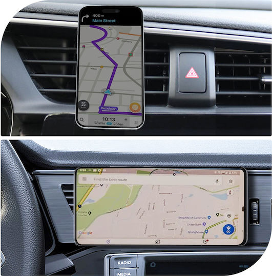 Linq Magnetic Black Car Mount Smartphone Black