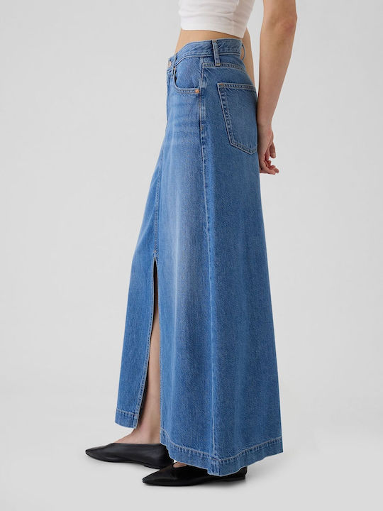 Τζιν Maxi Φούστα Light Blue Indigo