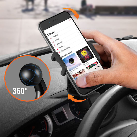 Smartphone Car Holder Sun Visor Phone Number Slot Linq Black