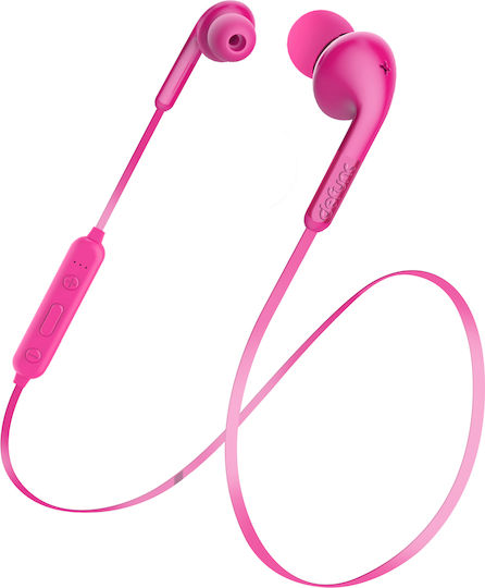 Bluetooth Headphones Neck Strap Remote Control Microphone Hd Defunc Pink
