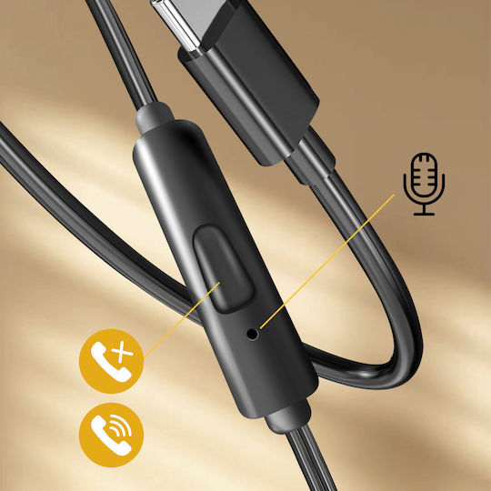 Avizar In-Ear-Kopfhörer Freisprechfunktion Schwarz