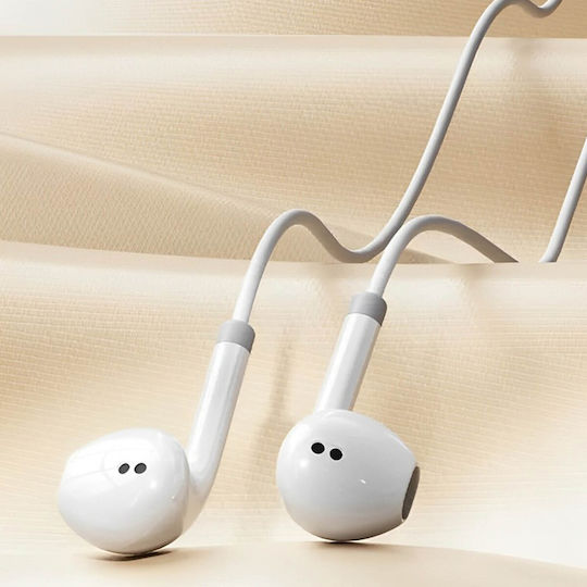 USB-C Handsfree Earphones Noise-canceling Microphone Control Buttons Length 1.2m White