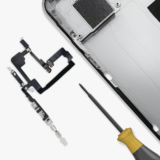 Clappio Button Iphone 15 Replacementtooth Power Black