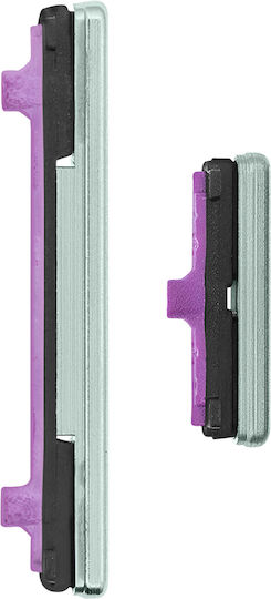 Clappio Button Galaxy S10/s10 Plus Prism Power Volume Replacement Pale Green