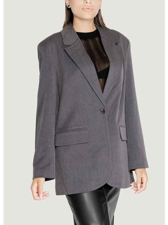 Only Γυναικείο Σακάκι Dark Grey