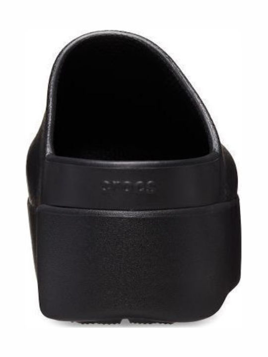 Crocs Dylan Platform Γυναικεία Σαμπό Μαύρα 209869-001