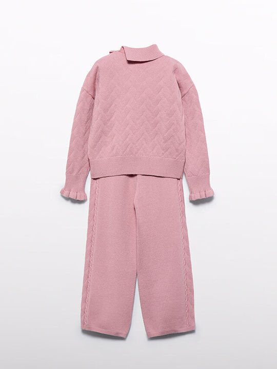 Abel & Lula Kinder-Set mit Hose Winter 2Stück Pink