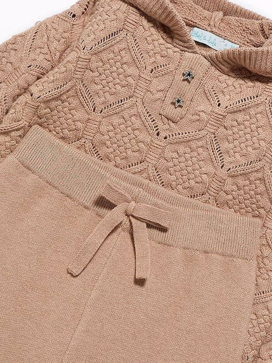 Kids' Set with Pants Winter 2pcs Coffee