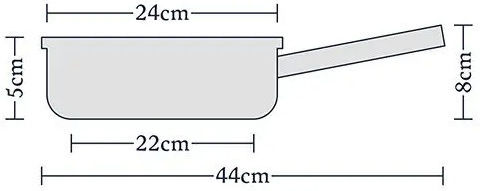 Horwood Tigaie din Oțel Inoxidabil 24cm