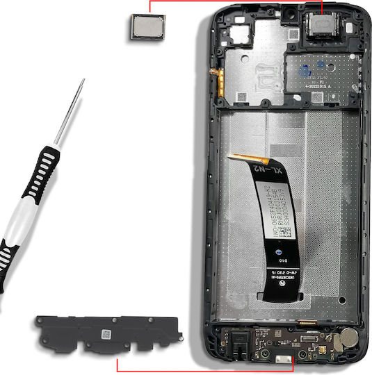 Clappio Externe Lautsprecher Redmi A2 Kompatibles Ersatzteil Schwarz