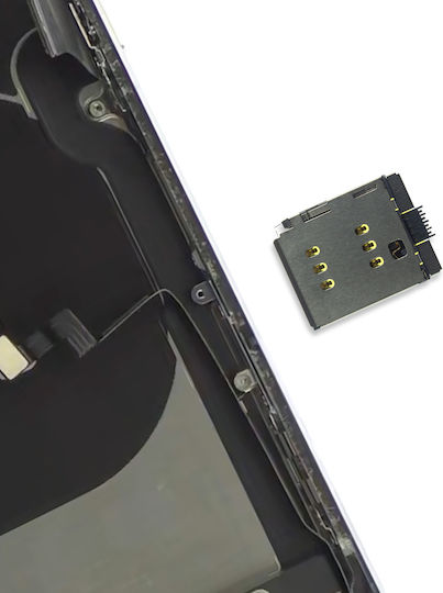 Clappio Ersatz-SIM-Kartenleser iPhone X Grau