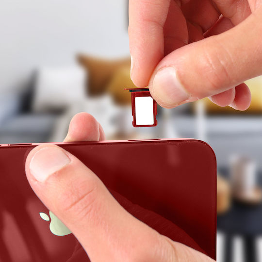 SIM-Kartenfach iPhone 12 12 Pro Ersatz Nano-SIM-Steckplatz Rot