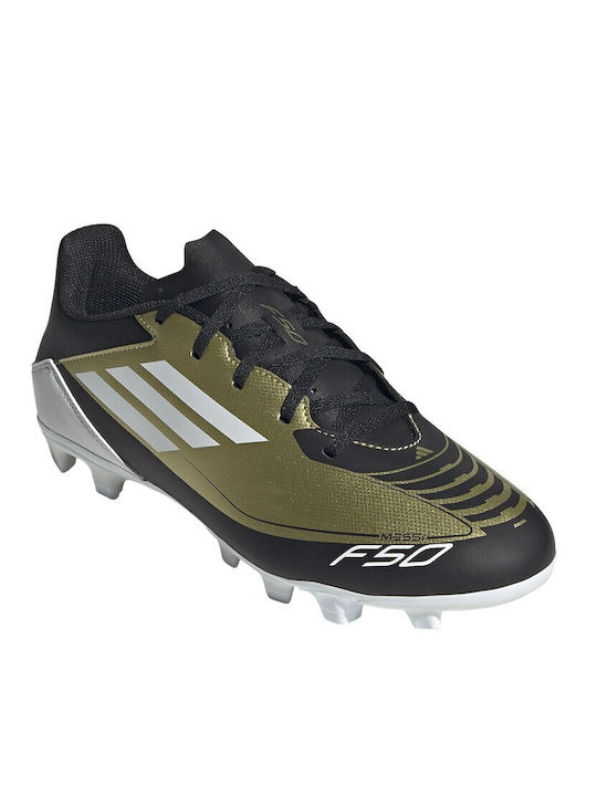 adidas F50 Club Messi Football Shoes with Cleats Gold