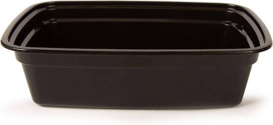 Disposable Plastic Tableware for Hot / Microwave Safe Black 50pcs