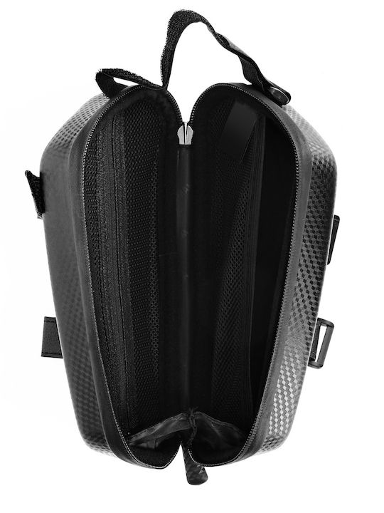 Wildman 1L Waterproof Bike Bag Multi-Pocket Strap Handle Slim Design Ex Black
