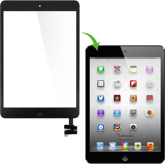 Avizar Touchscreen Ipad Mini Mini 2/mini 3 New Frame Home Button White