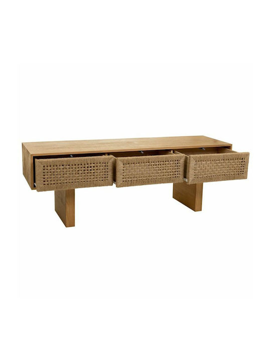 Rechteckig Couchtisch aus Massivholz Coffee L130xB30xH45cm