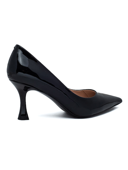 Franchesca Moretti Patent Leather Black Heels