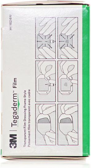 3M Tegaderm Film Αυτοκόλλητα Επιθέματα 100τμχ