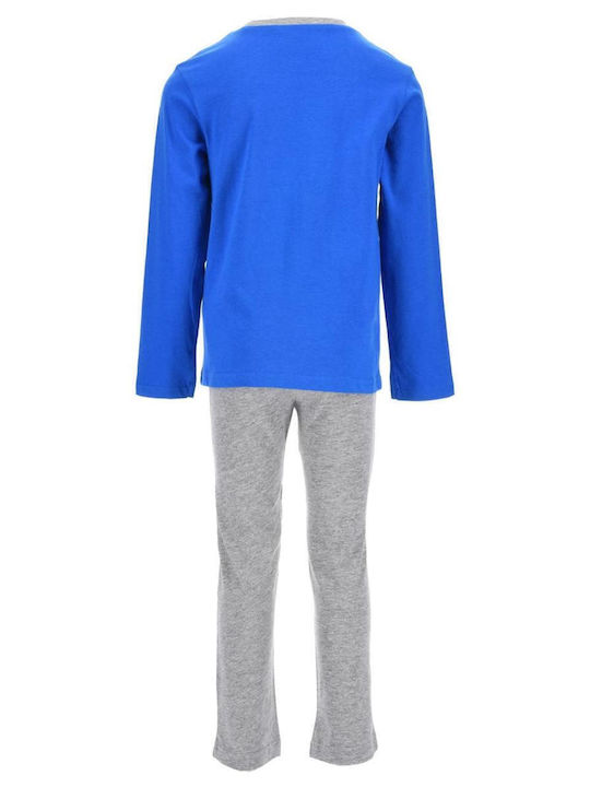 Superheroes Kids' Pajamas Winter Cotton Blue