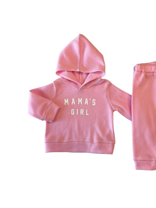 Sweet Baby Kids Sweatpants Set Rose