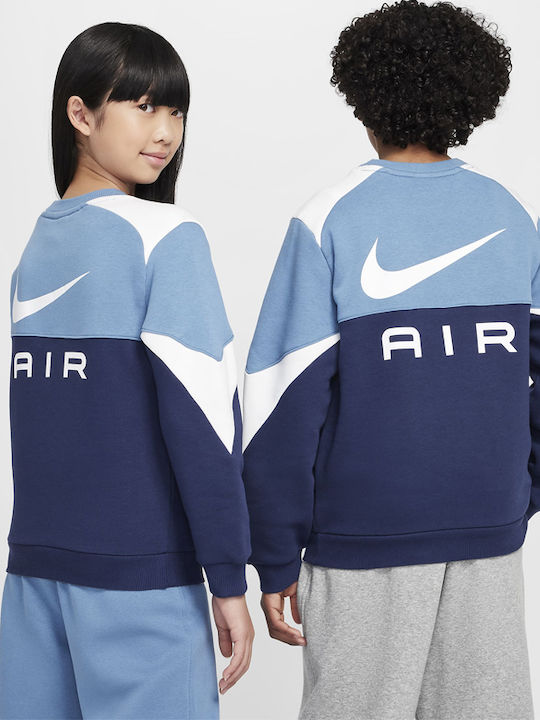 Nike Παιδικό Φούτερ Μπλε Air