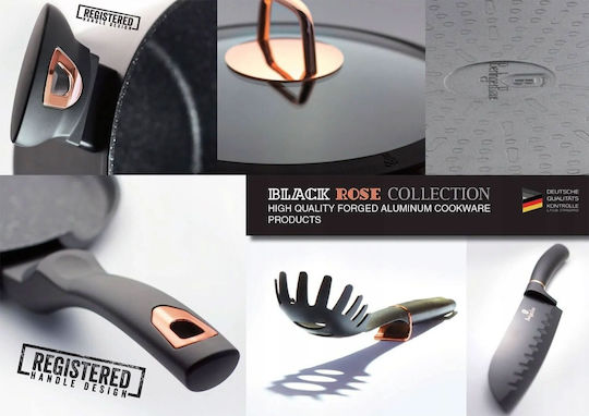 Berlinger Haus Black Rose Collection Crepe-Maker aus Aluminium mit Steinbeschichtung 28cm