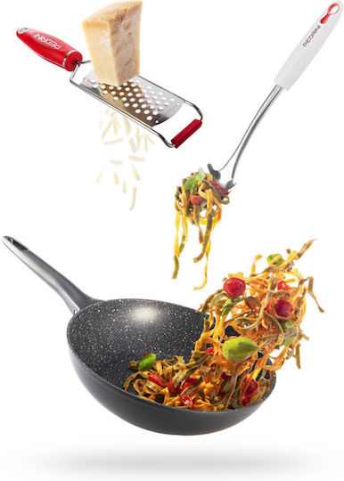 Pedrini Maori Wok din Aluminiu cu Strat de Piatră 28cm