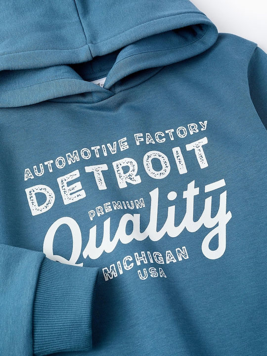 Zippy Kids Sweatshirt with Hood Petrol