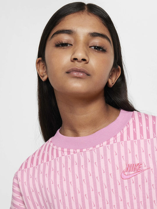 Fleece Kids Sweatshirt Fuchsia Sportswear Club