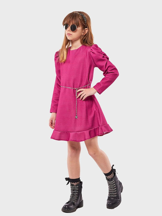 Evita Kids Dress Fuchsia