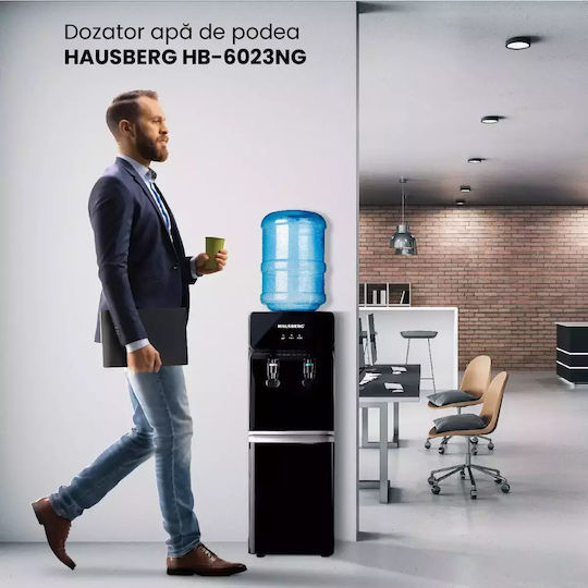 Hausberg Dozator De Apă În Picioare Pe Podea Pentru Sticlă Inoxidabil Cu Dulap Cu Capacitatea De Apă Rece 1.5lt/h
