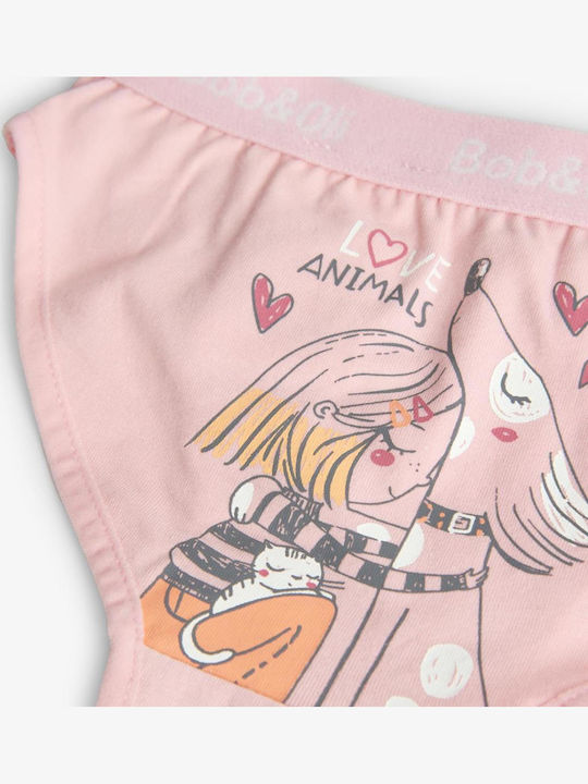 Boboli Σετ Παιδικά Βρακάκια Pink 3τμχ