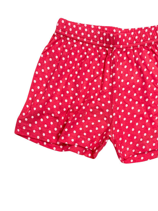 Stardust Kids Set with Leggings Summer 2pcs White, Coral